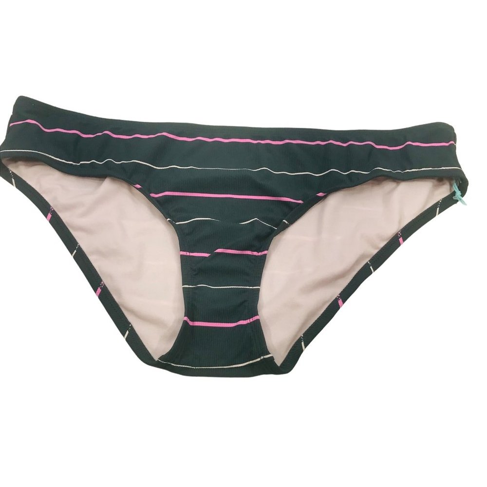 Kona Sol Women's Sz XL 16-18 Medium Coverage Textured Hipster Bikini Swim Bottom